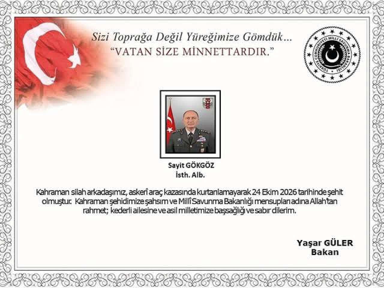 Albay Sayit Gökgöz kimdir? Nerelidir? Albay Sayit Gökgöz nerede görev yapıyordu? Trafik kazası mı geçirdi? Cenazesi ne zaman?
