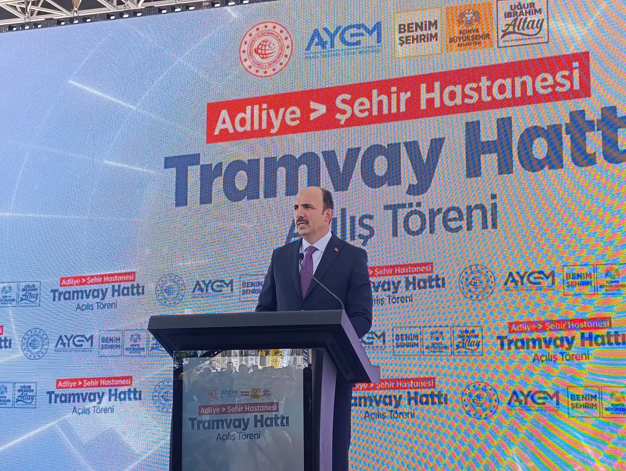 Konya'da Adliye-Şehir Hastanesi Tramvay Hattı hizmete girdi