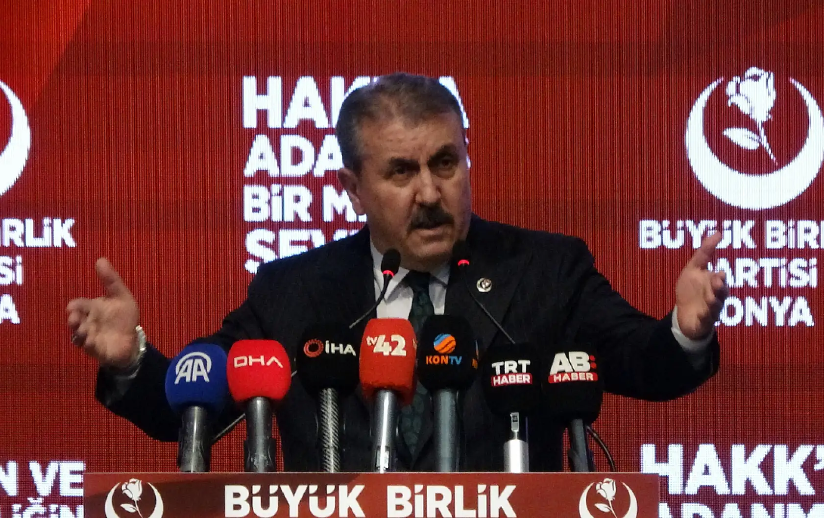 BBP lideri Destici Konya'da konuştu: Olay yaratacak söylemlerde bulundu!