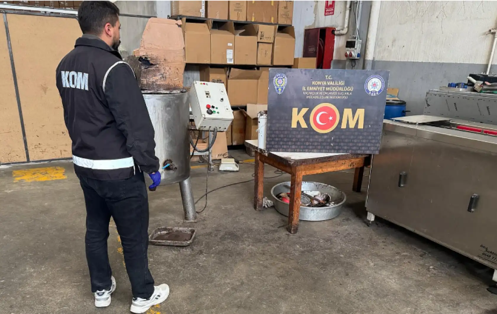 Konya'da merdiven altı üretime darbe: İş yeri mühürlendi
