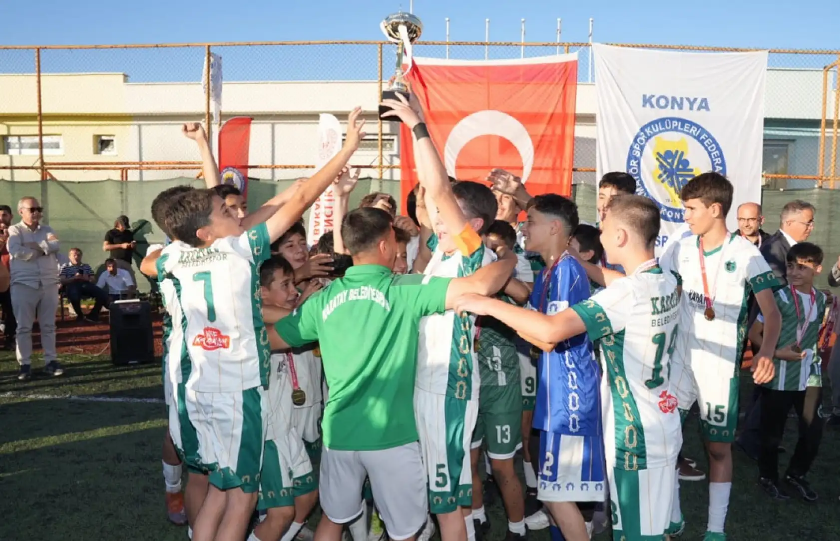 Konya'da U11, U12 ve U13 futbol ligleri şenlik havasında sona erdi: 145 Takım, 528 Maç, 3 Şampiyon