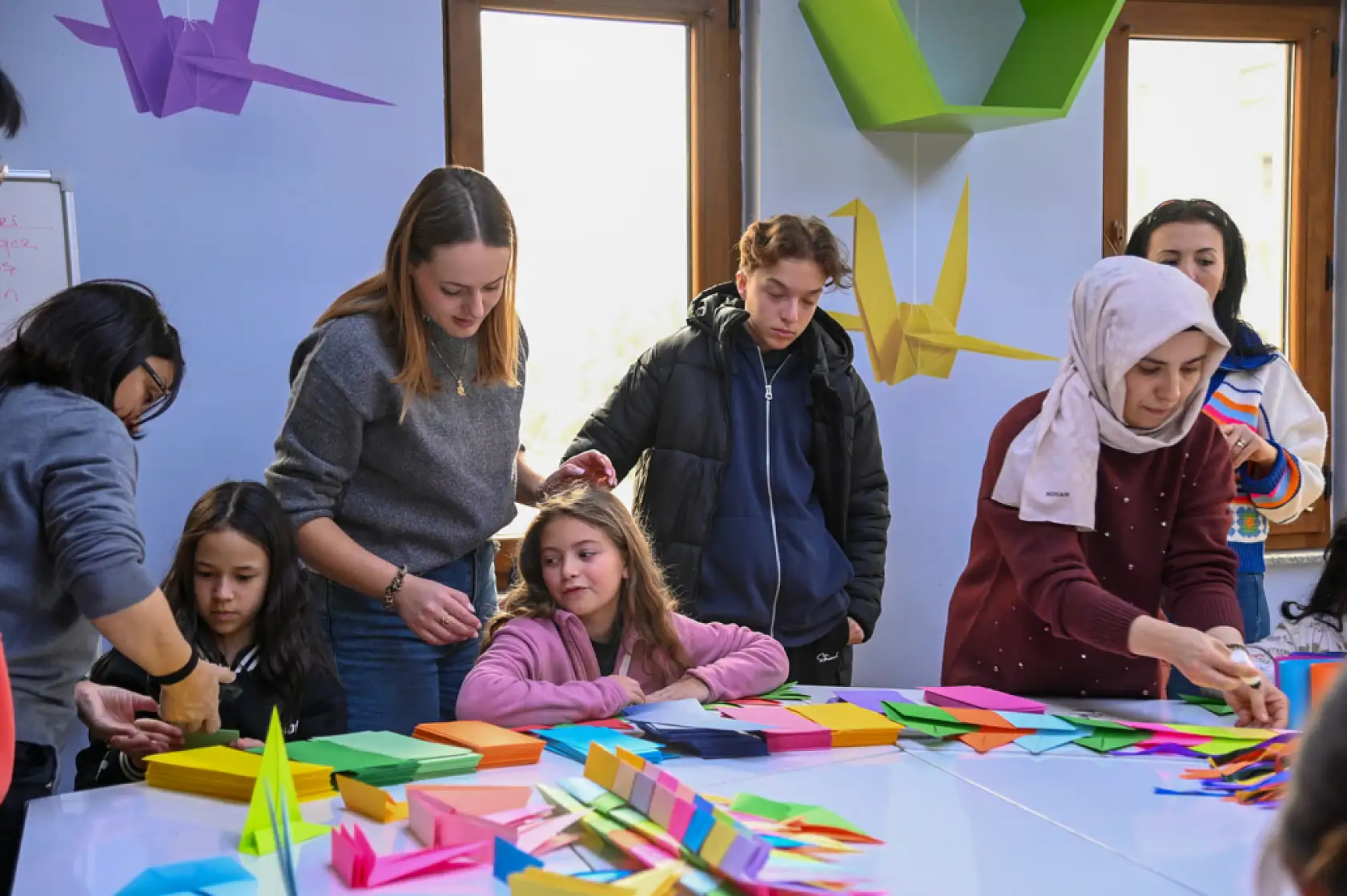 Konya Selçuklu Belediyesi'nde uluslararası öğrenciler sanat deneyimi yaşadı