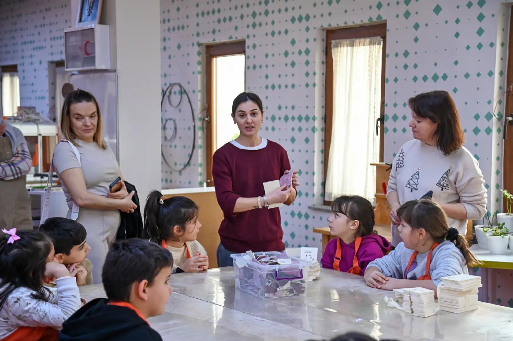 Konya Selçuklu Belediyesi'nde uluslararası öğrenciler sanat deneyimi yaşadı