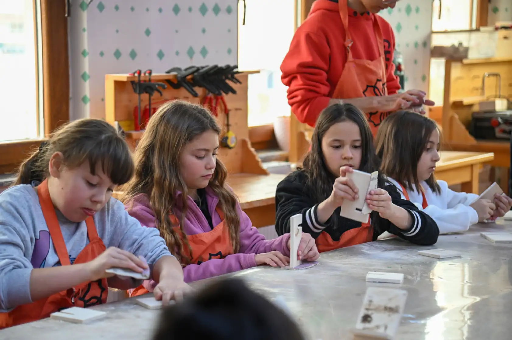 Konya Selçuklu Belediyesi'nde uluslararası öğrenciler sanat deneyimi yaşadı