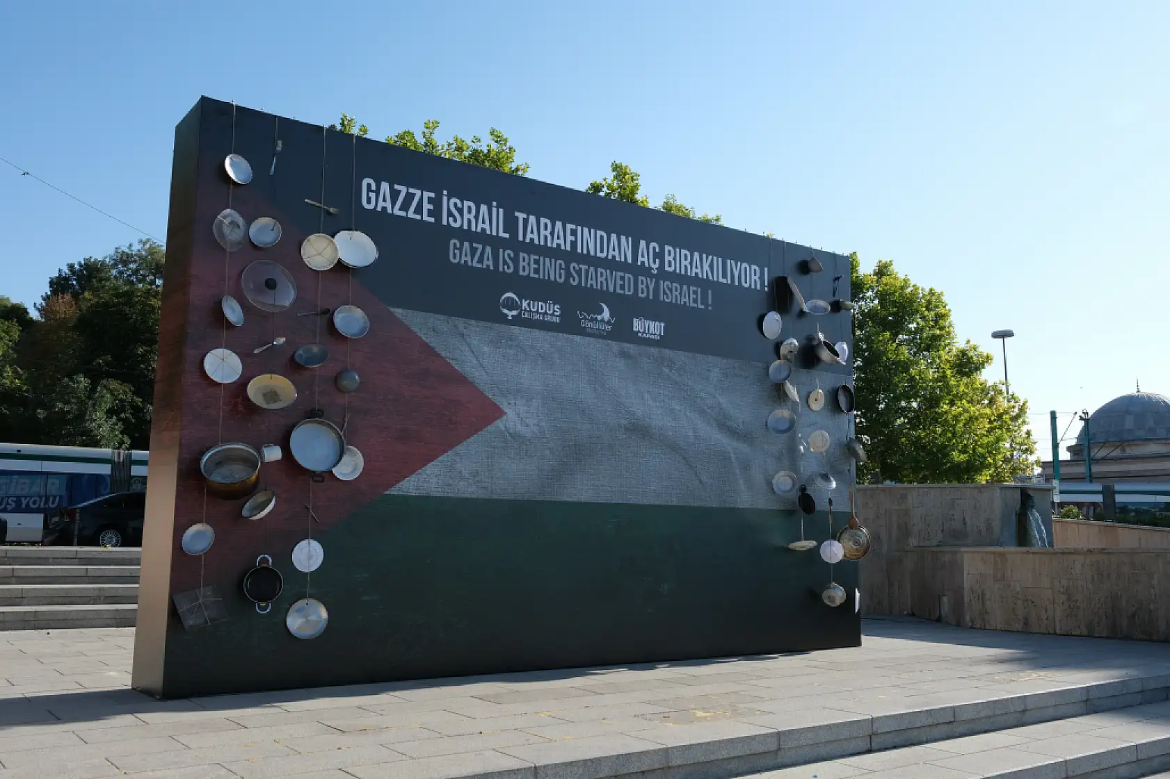 Konya'da pedallar Gazze için döndü