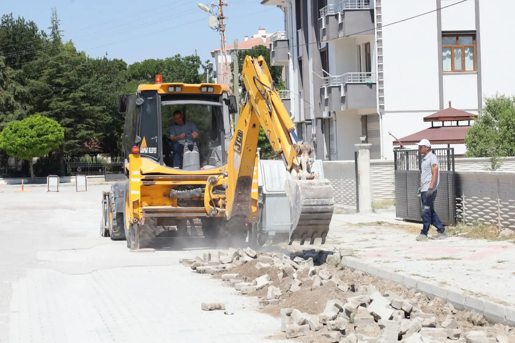 Konya'nın o caddesinde altyapı ve asfalt seferberliği
