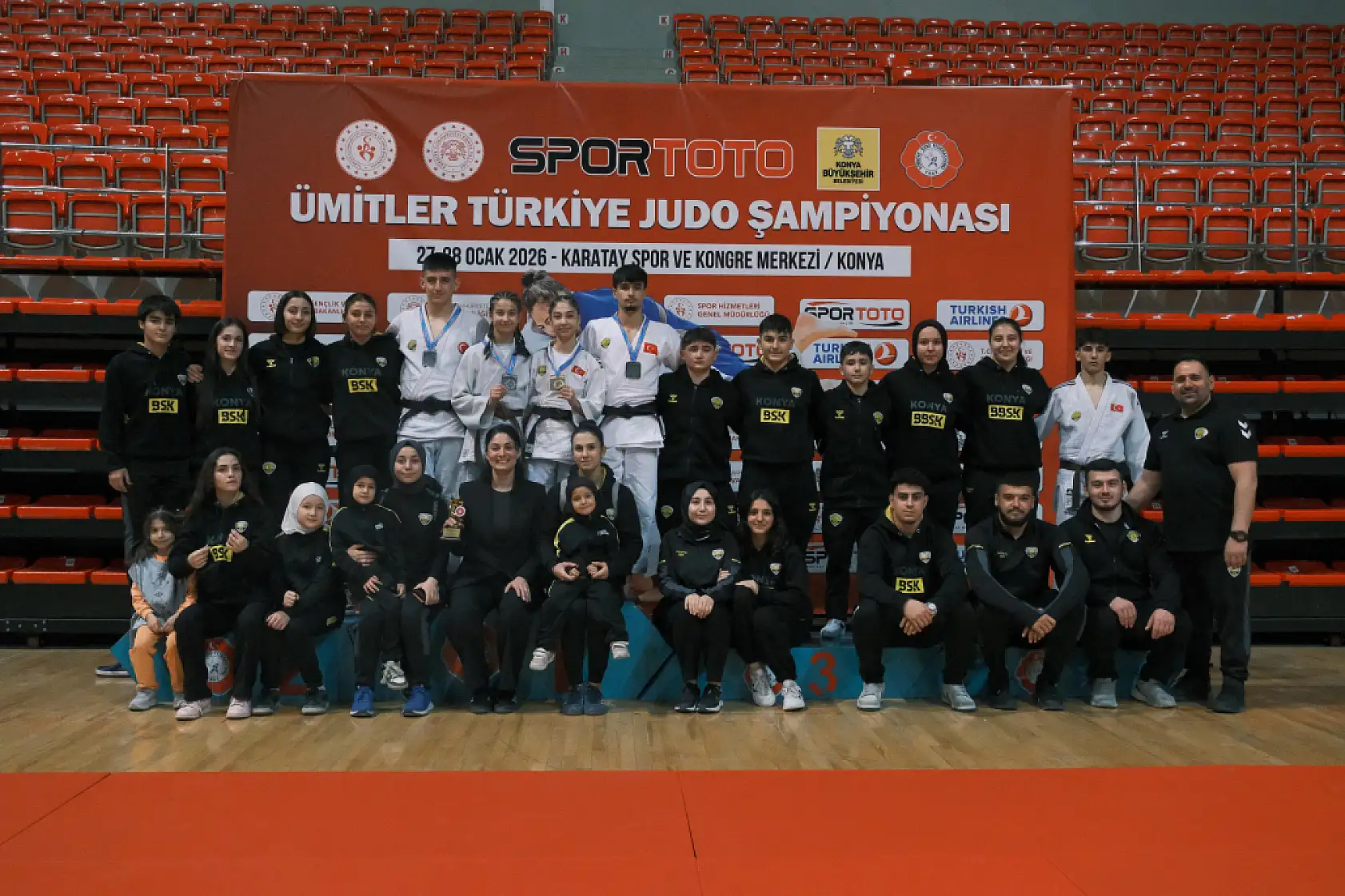 Konya'ya gurur yaşatan Belediyespor Judo Takımı dereceyle döndü