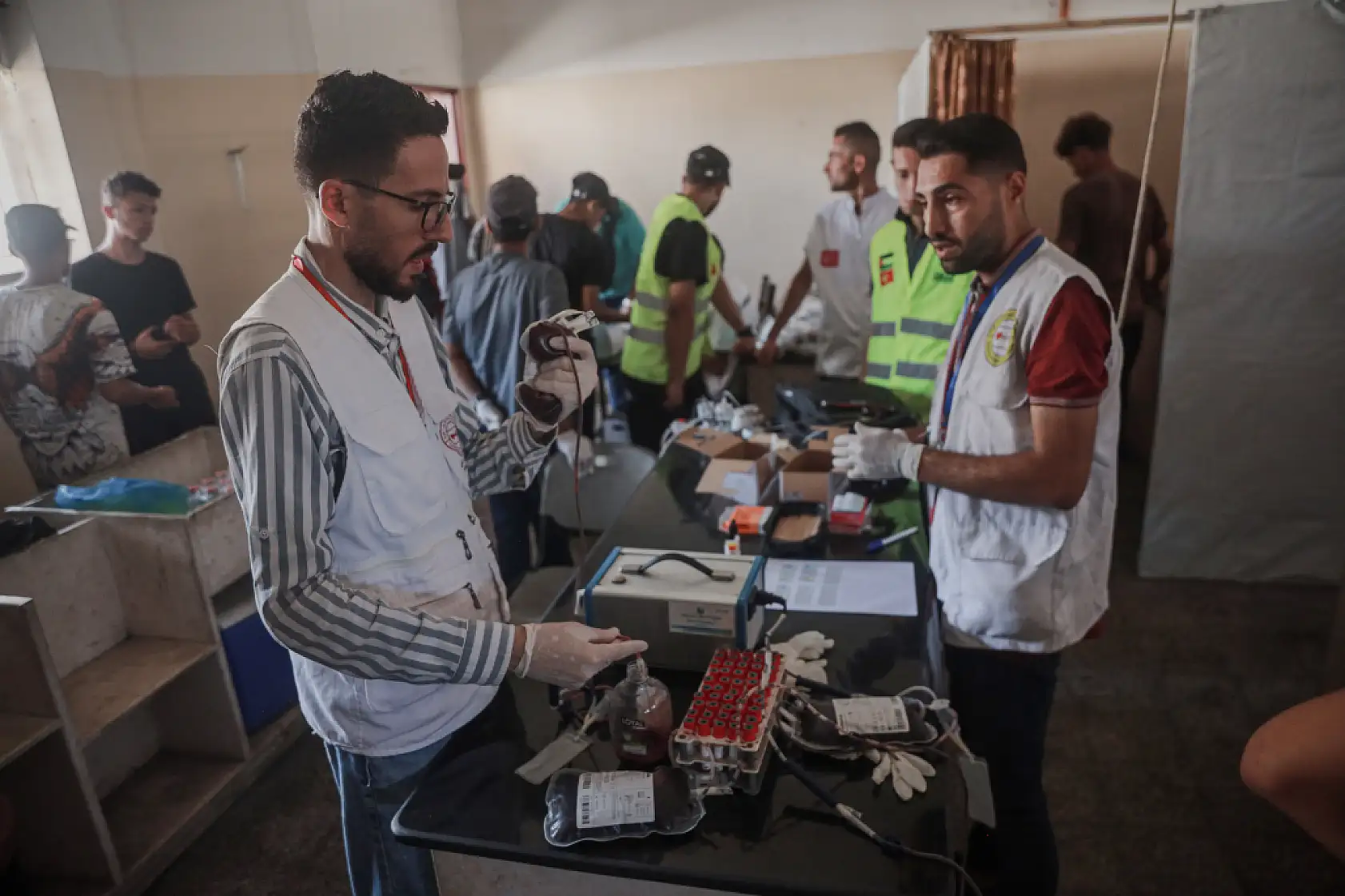 Gazze'de kan bağışı kampanyası başlatıldı