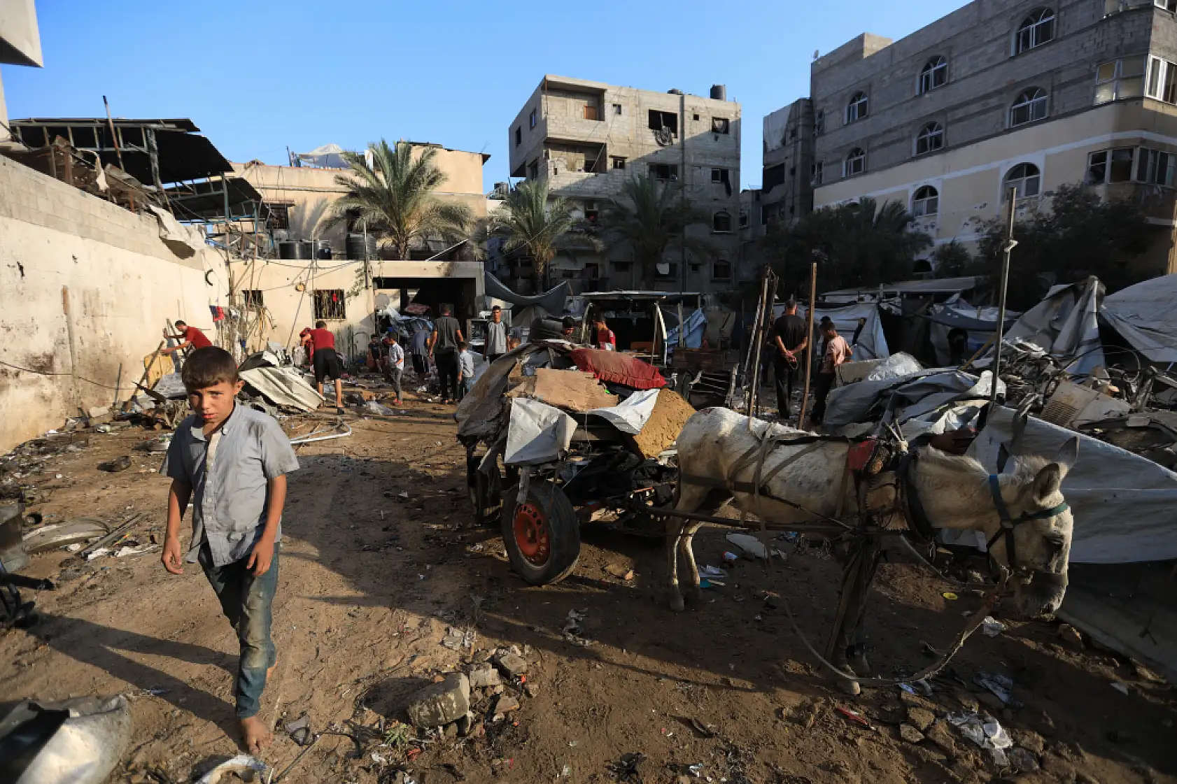 Gazze'de yaşam mücadelesi sürüyor