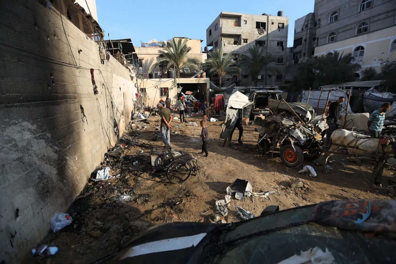 Gazze'de yaşam mücadelesi sürüyor