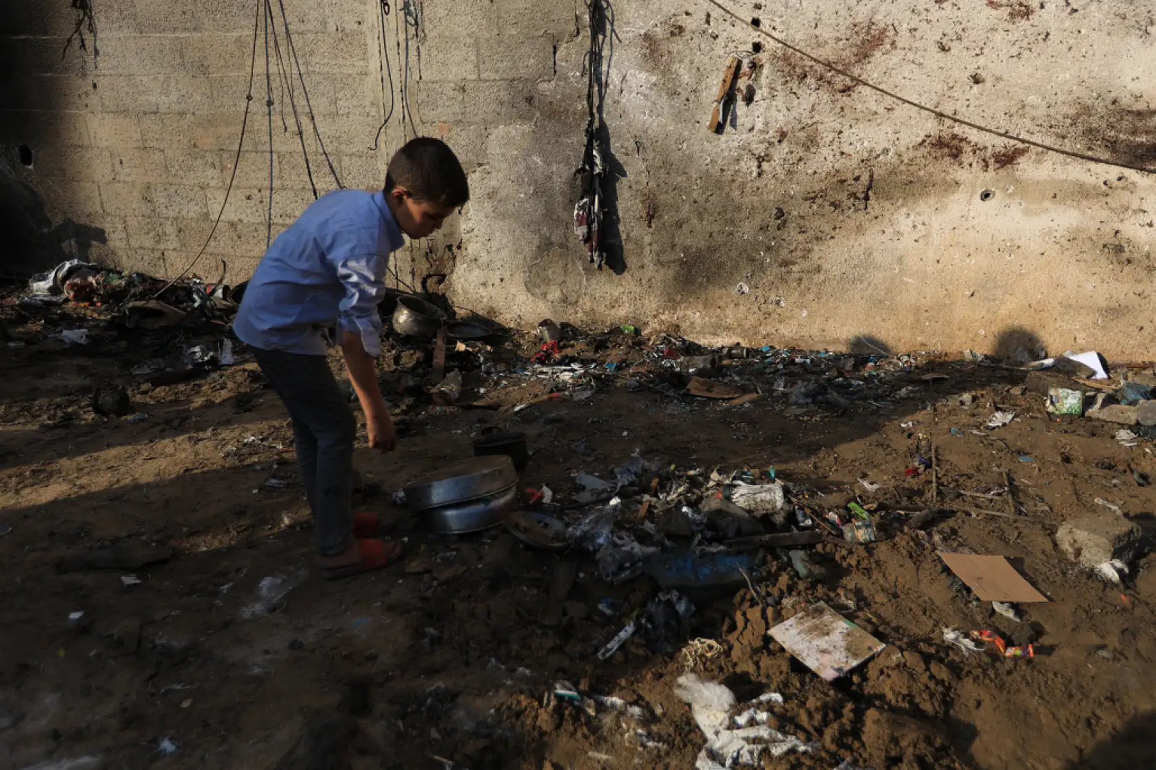 Gazze'de yaşam mücadelesi sürüyor