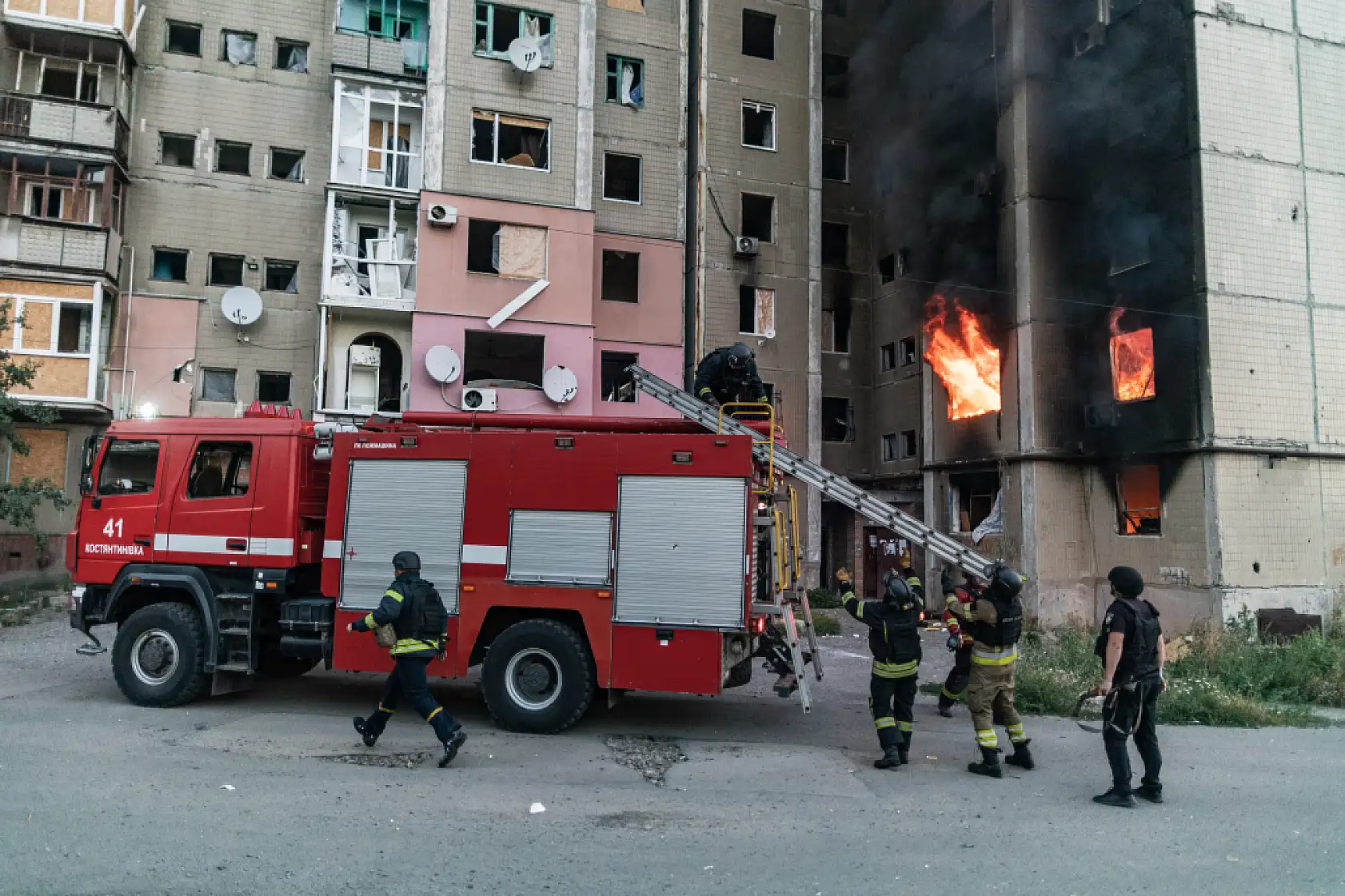 Rusya'dan Kostiantynivka'ya saldırı: Yerleşim alanında hasar meydana geldi