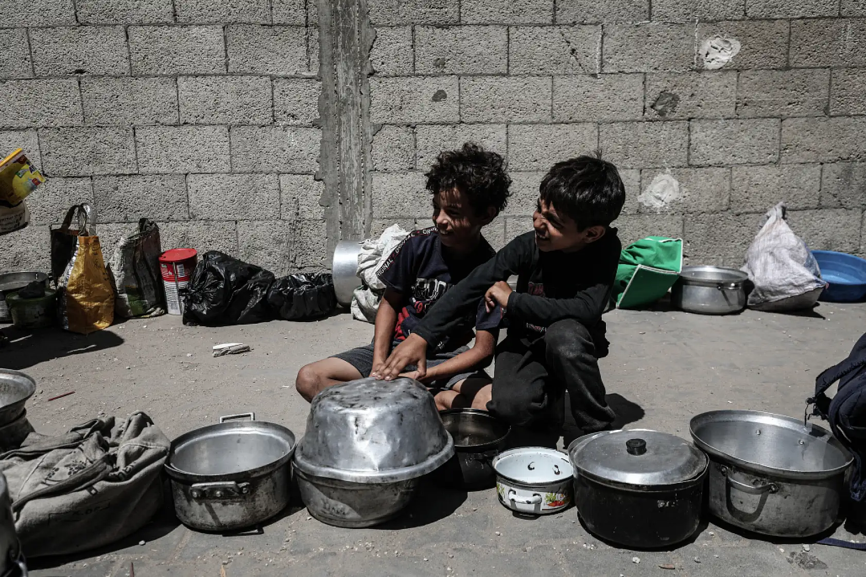 Gazze'de Filistinlilere yemek dağıtıldı