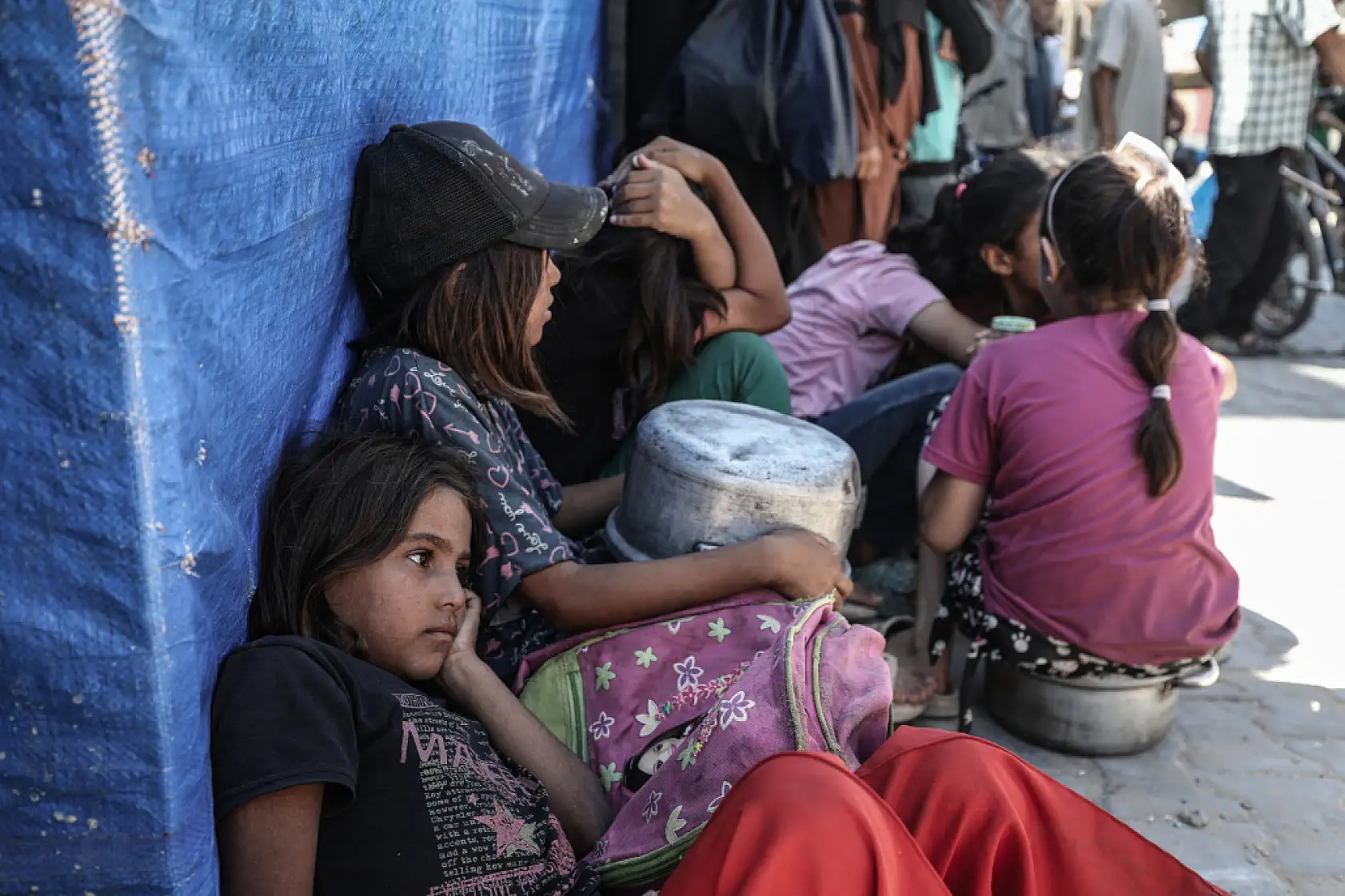 Gazze'de Filistinlilere yemek dağıtıldı