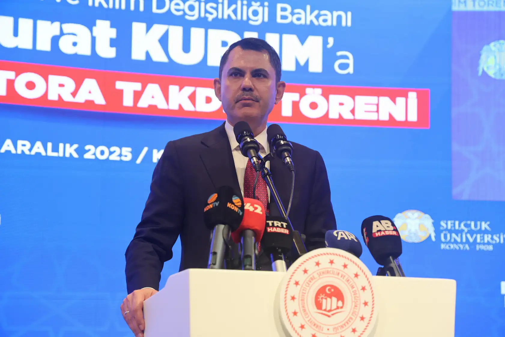 Bakan Murat Kurum'a Konya'dan vefa: Fahri doktora unvanı verildi!