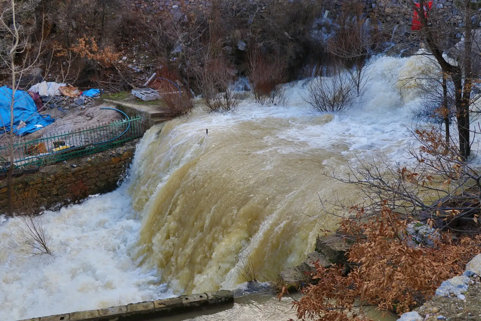 Konya'nın su hasretine eriyen kar suları merhem oldu