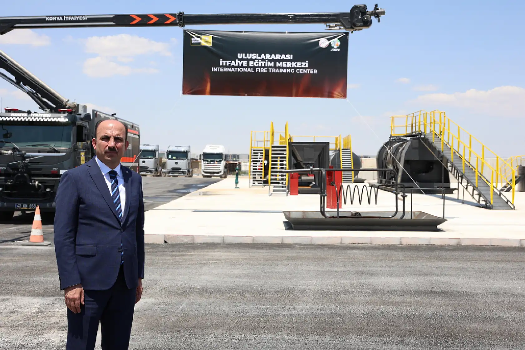 Konya'dan tarihi başarı! 57 ülkenin itfaiyecisi bu merkezde eğitim alacak