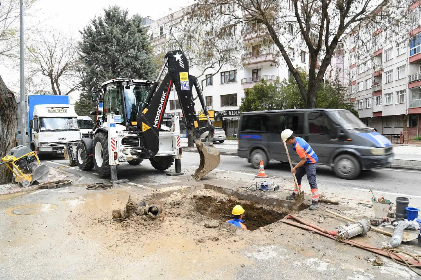 Konya'da su hattına dev dokunuş