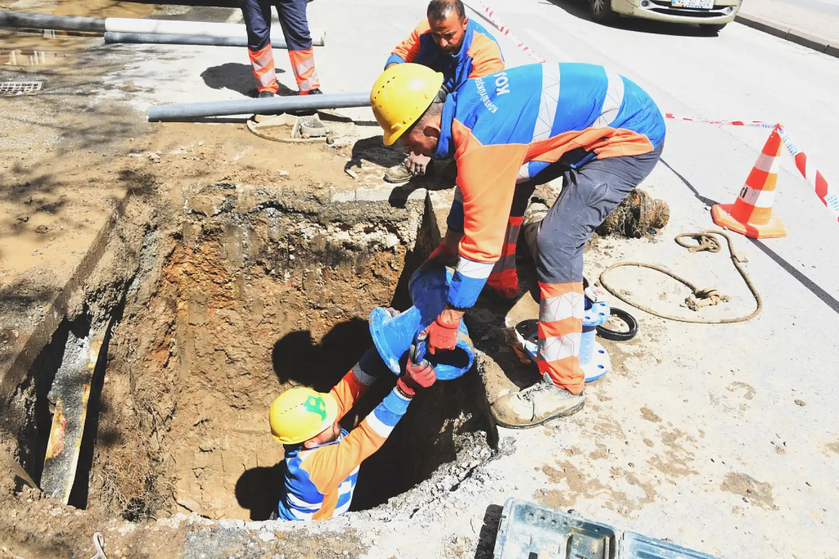 Konya'da su hattına dev dokunuş