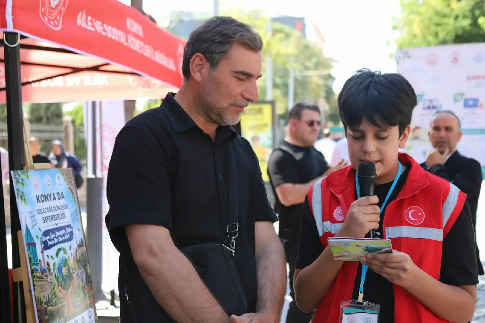 Konya'da COP31 kapsamında dikkat çeken etkinlik! Çocuklar geleceğe mesaj bıraktı