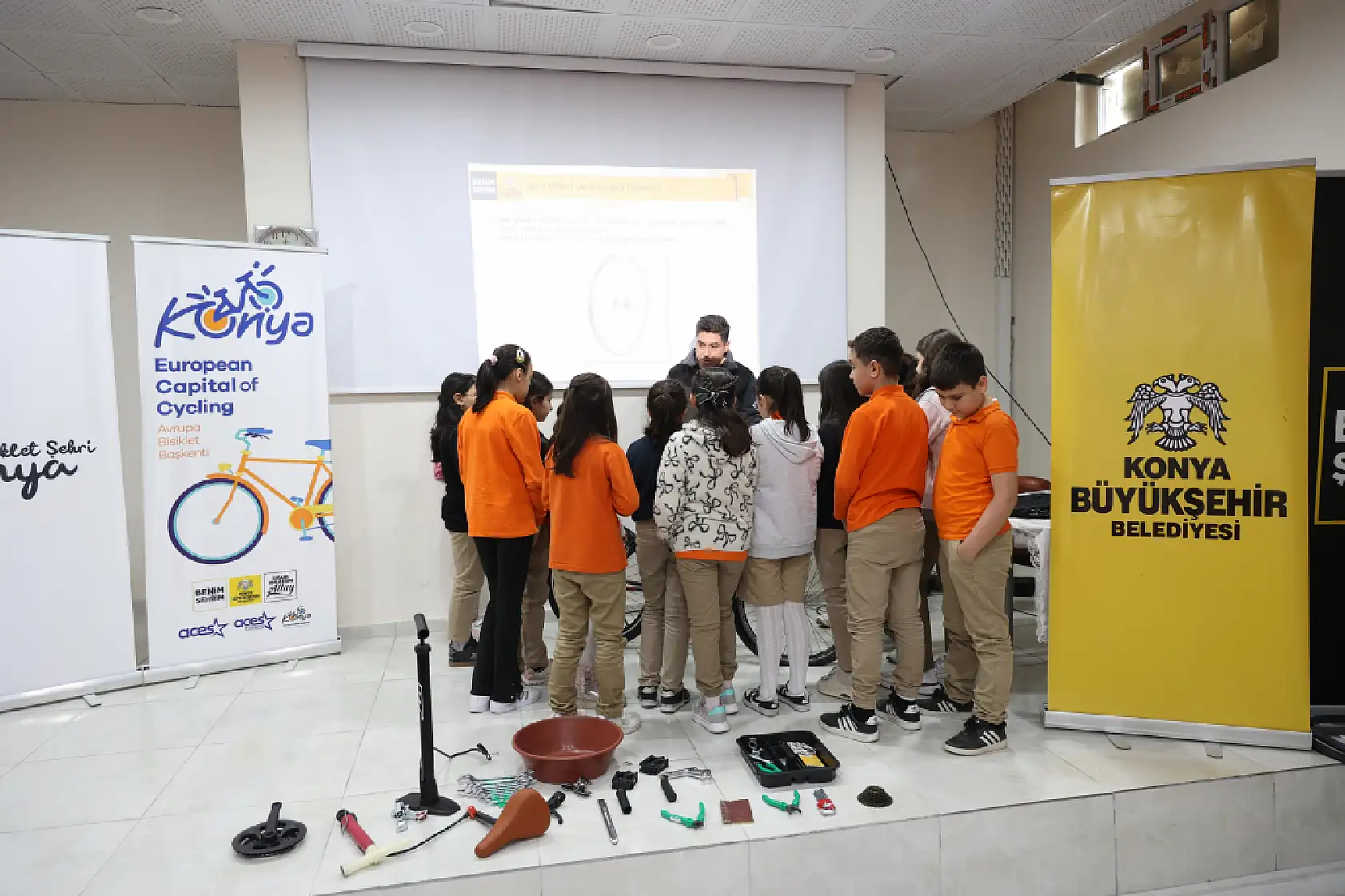 Konya'da minik pedallara büyük eğitim