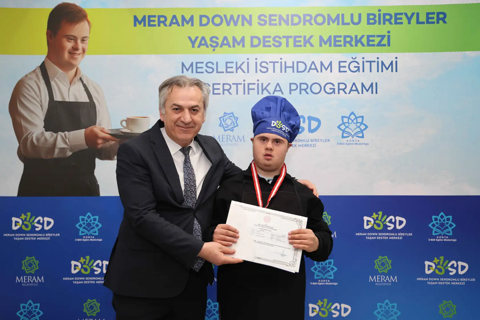 DOSD Meram'da ilk mezuniyet heyecanı yaşandı