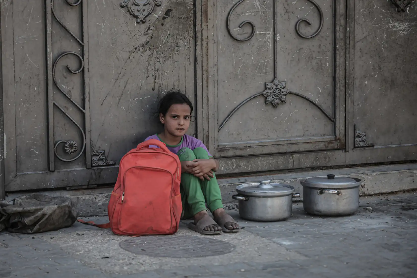 Gazze'de Filistinlilere yemek dağıtıldı