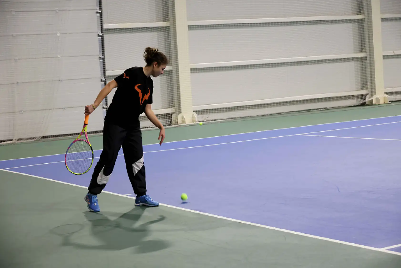 Konya'nın minik tenisçileri kupa için ter döktü