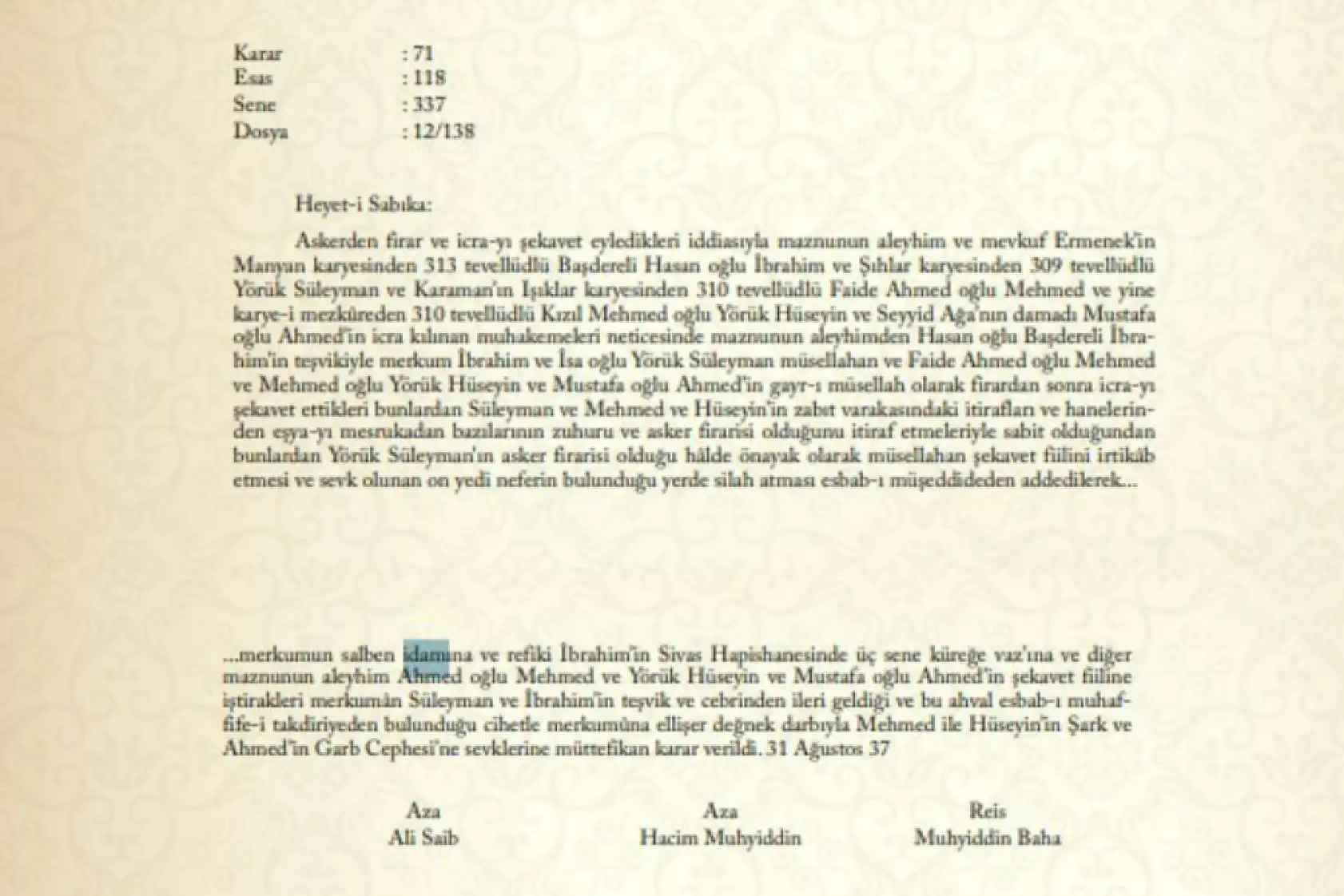 Konya'da sonu darağacında biten hayatlar