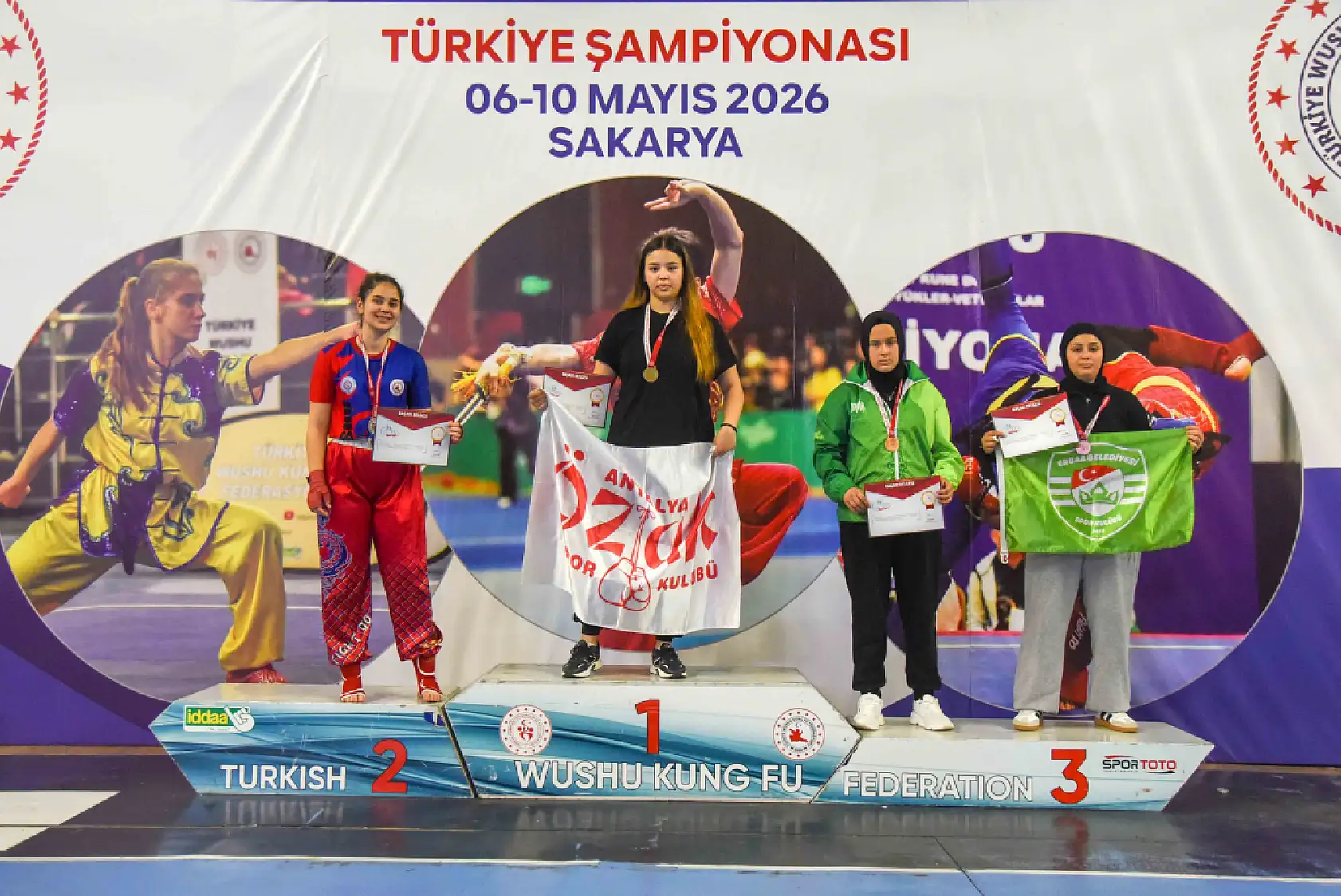 Konya'nın sporcuları Wushu'da rakip tanımadı