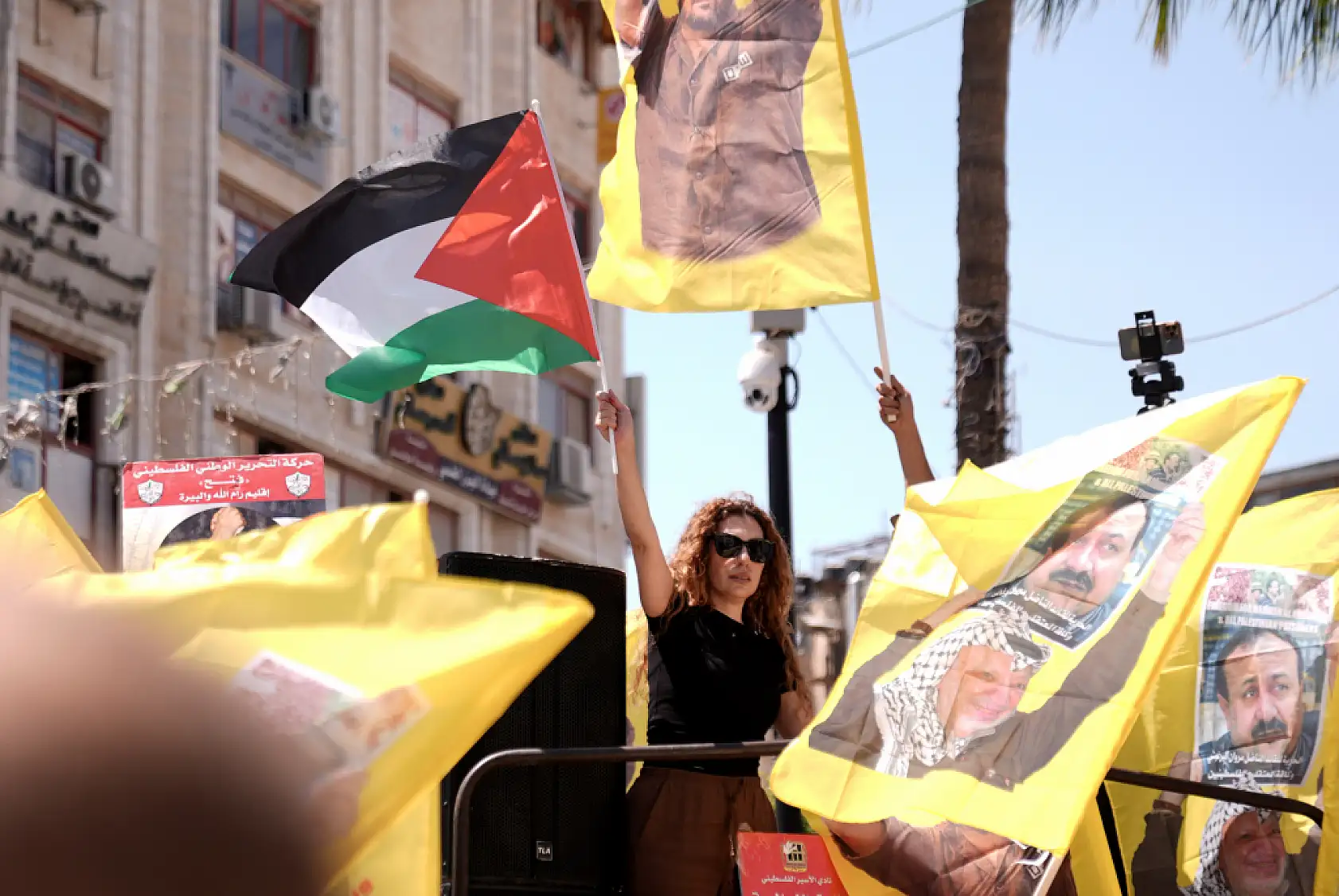 Ramallah'ta İsrail hapishanelerindeki Filistinlilere destek gösterisi düzenlendi