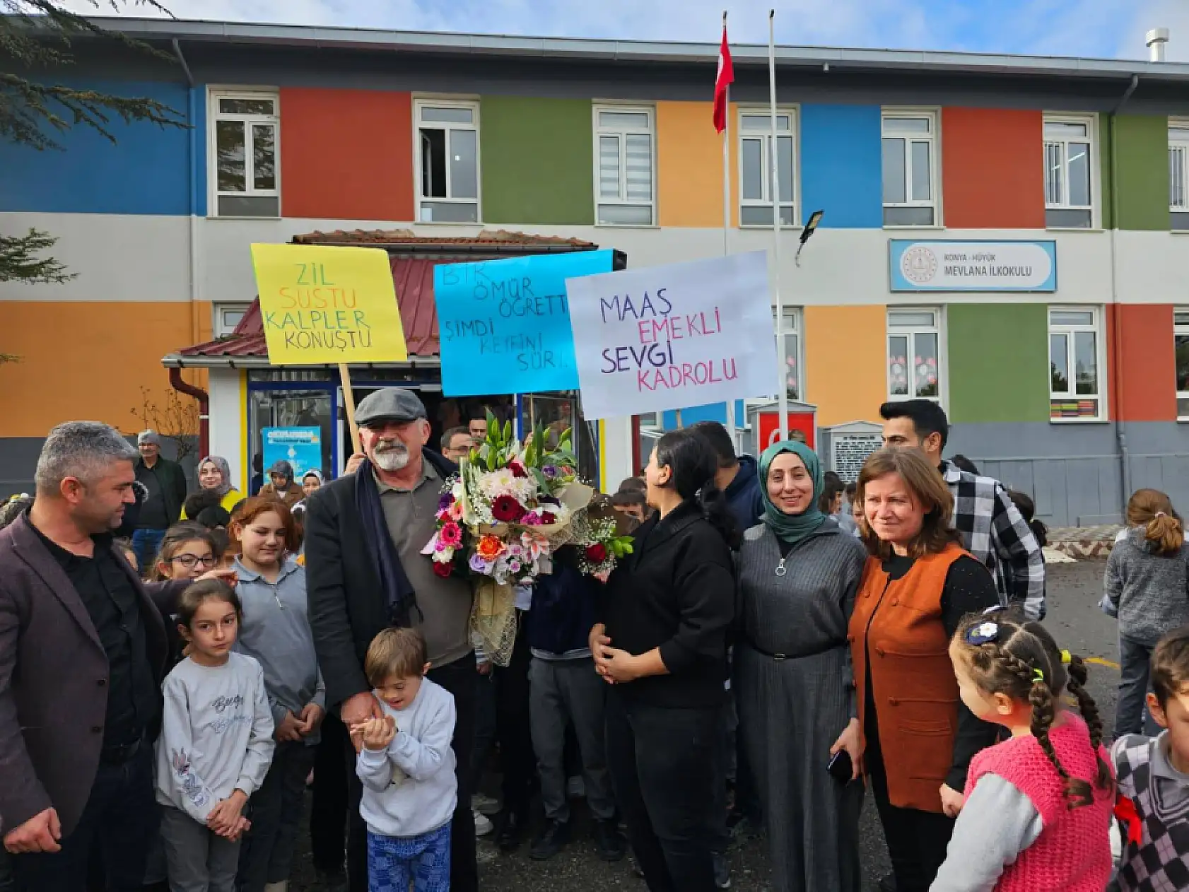 Konya'da kalpleri titreten veda: Gözyaşları sel oldu