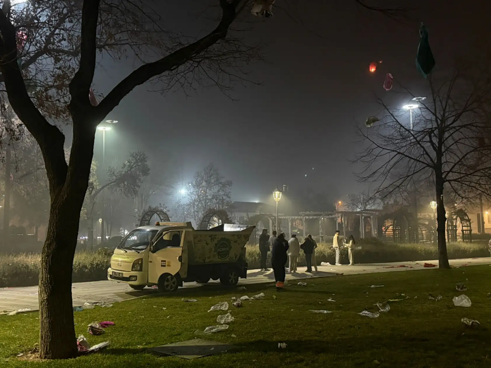 Fenerler söndü Konya'nın gizli kahramanları sahaya indi
