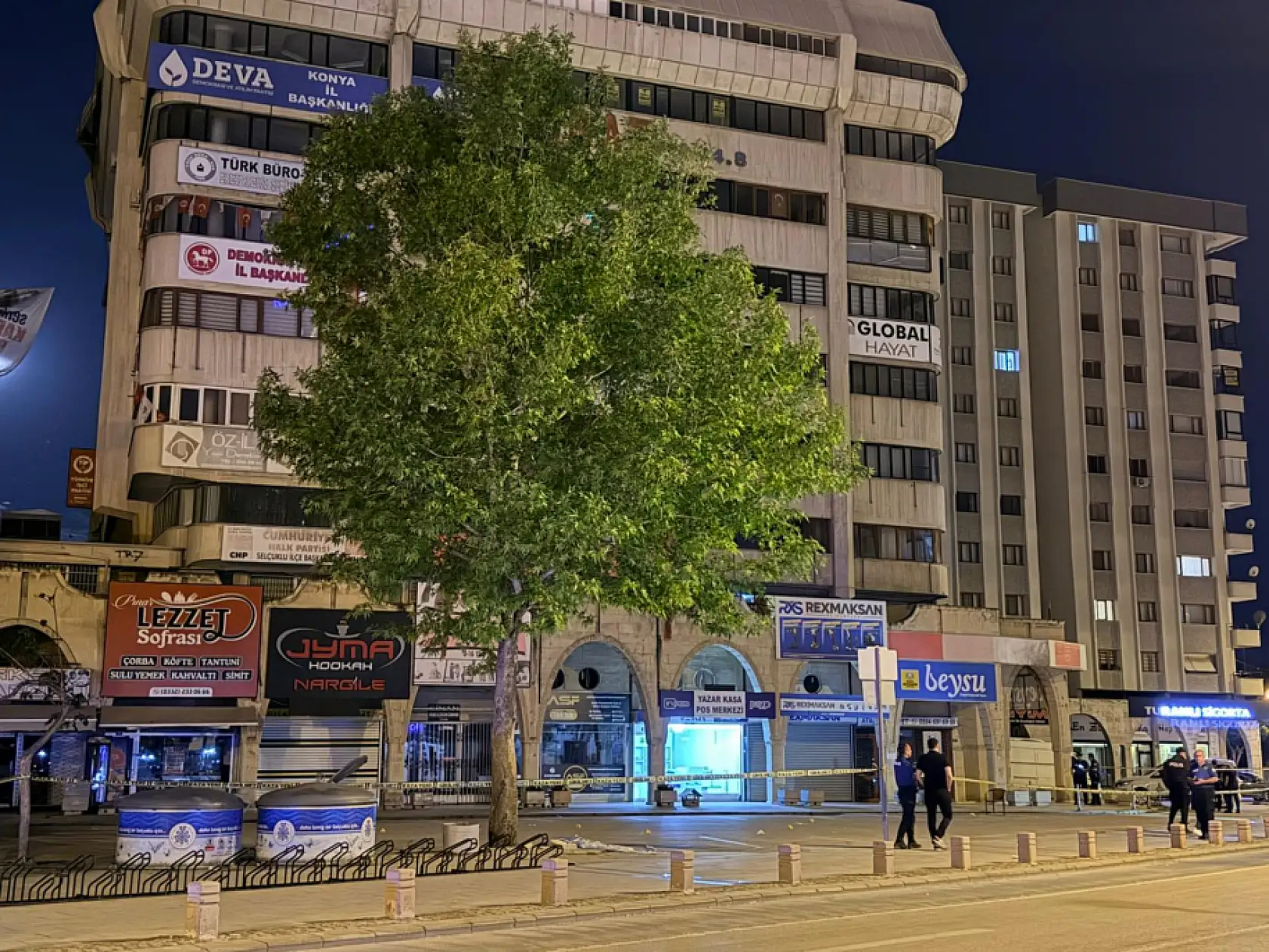 Konya'da hareketli dakikalar: İş merkezi önünde silah sesleri polisi alarma geçirdi!