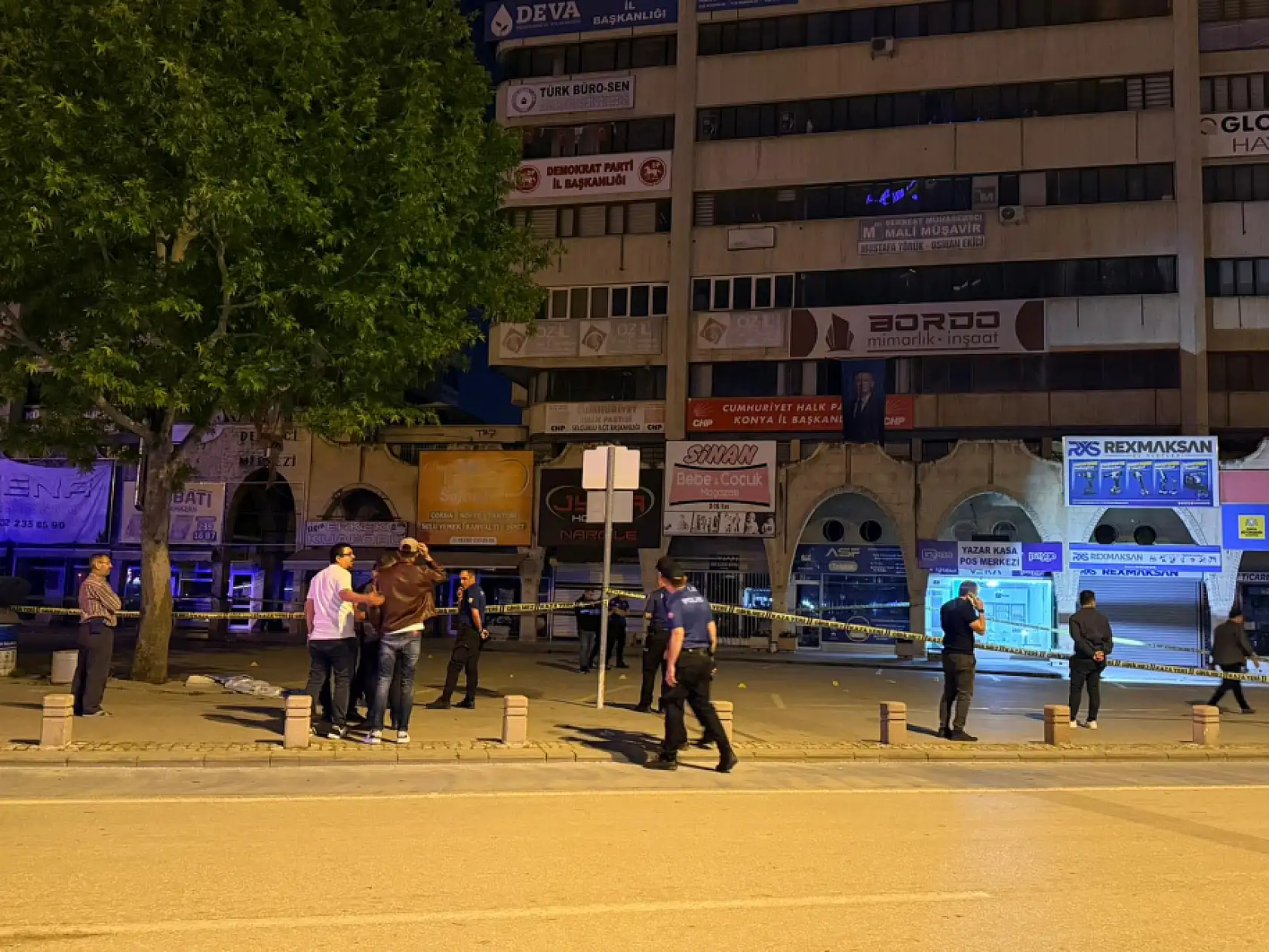 Konya'da hareketli dakikalar: İş merkezi önünde silah sesleri polisi alarma geçirdi!