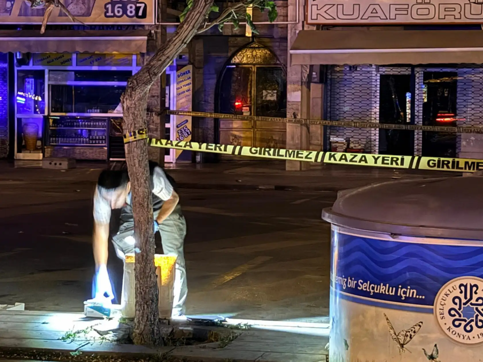 Konya'da hareketli dakikalar: İş merkezi önünde silah sesleri polisi alarma geçirdi!
