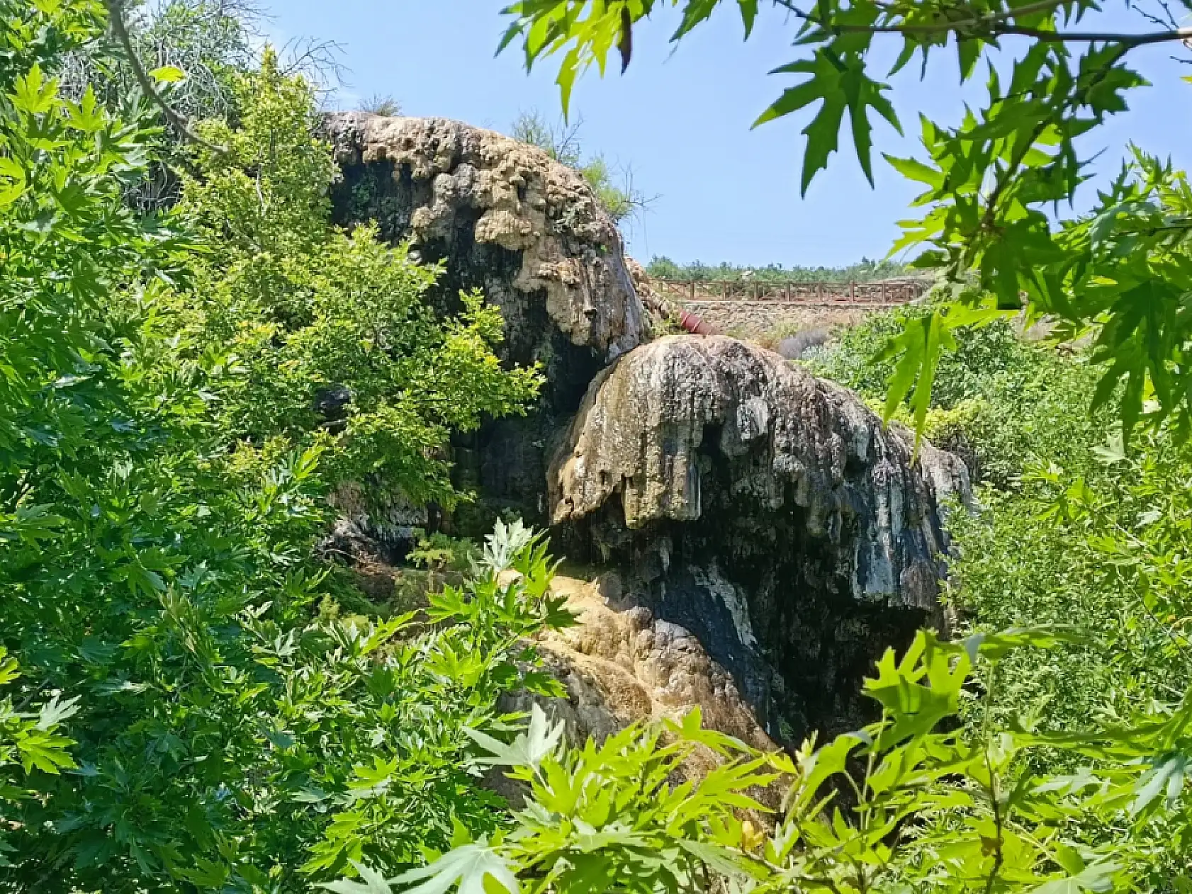 Konya'da bunaltıcı sıcaklara ilaç gibi gelen adres: Buz gibi suyu gören kendini içine bıraktı!