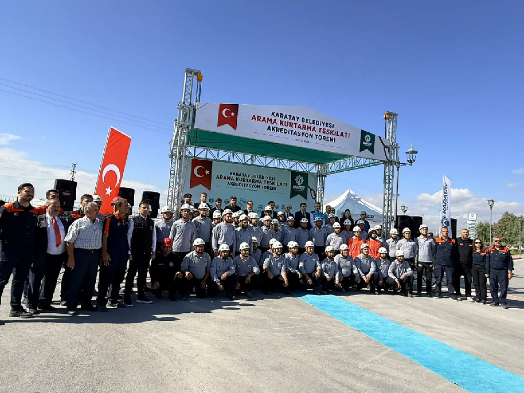 Afete karşı Türkiye'de bir ilk: Karatay Arama Kurtarma ekibi sahada!