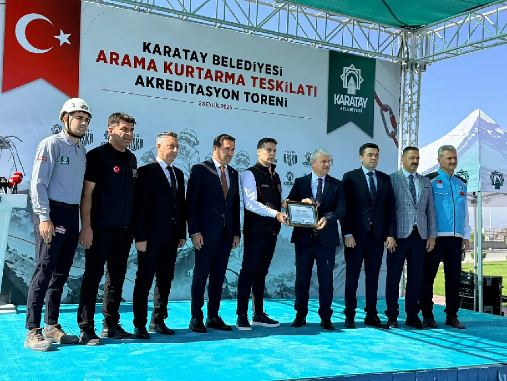 Afete karşı Türkiye'de bir ilk: Karatay Arama Kurtarma ekibi sahada!