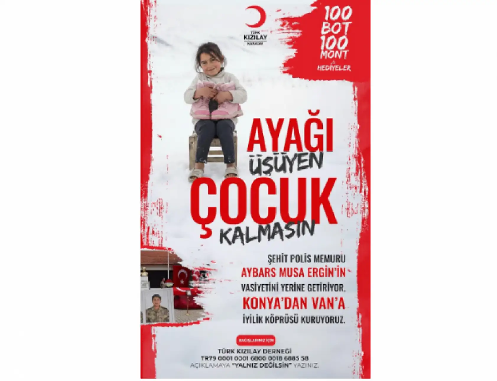 Konyalı şehidin vasiyeti Van'daki çocuklara umut olacak!