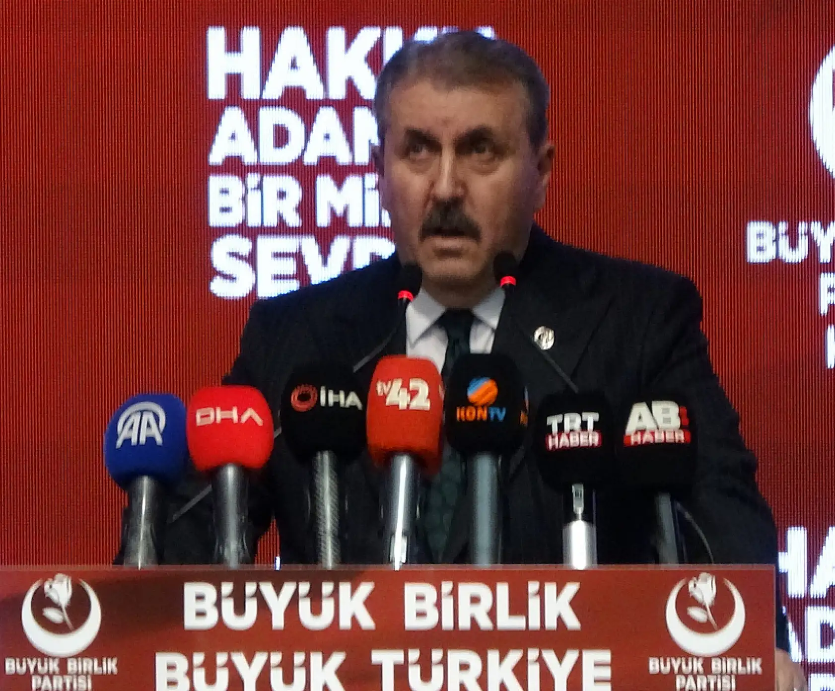 BBP lideri Destici Konya'da konuştu: Olay yaratacak söylemlerde bulundu!