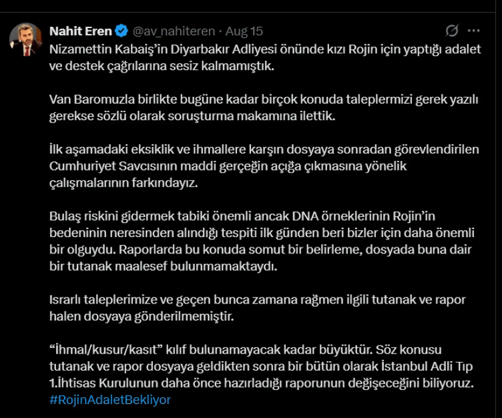 Bir yıldır cevap bekleyen soru: Rojin Kabaiş nasıl öldü? Diyarbakır'dan destek!