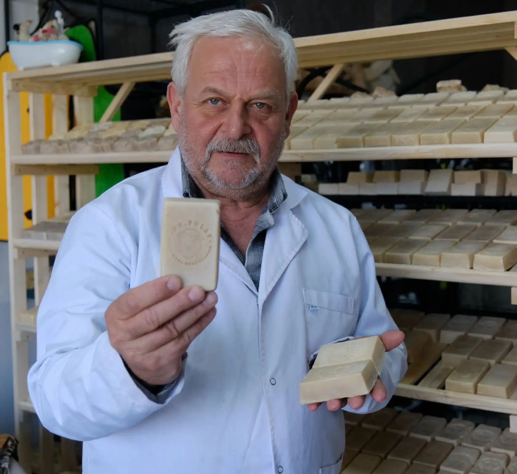 Konya'da bilimden kozmetiğe: Koyun yünü sabuna dönüştü