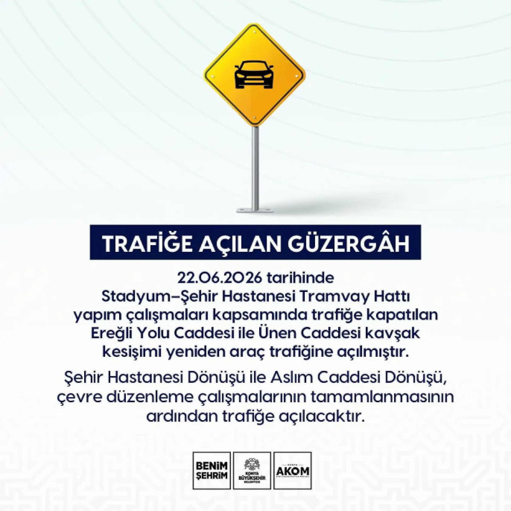 Konya'da o güzergahları kullananlar dikkat! Trafik akışı değişiyor