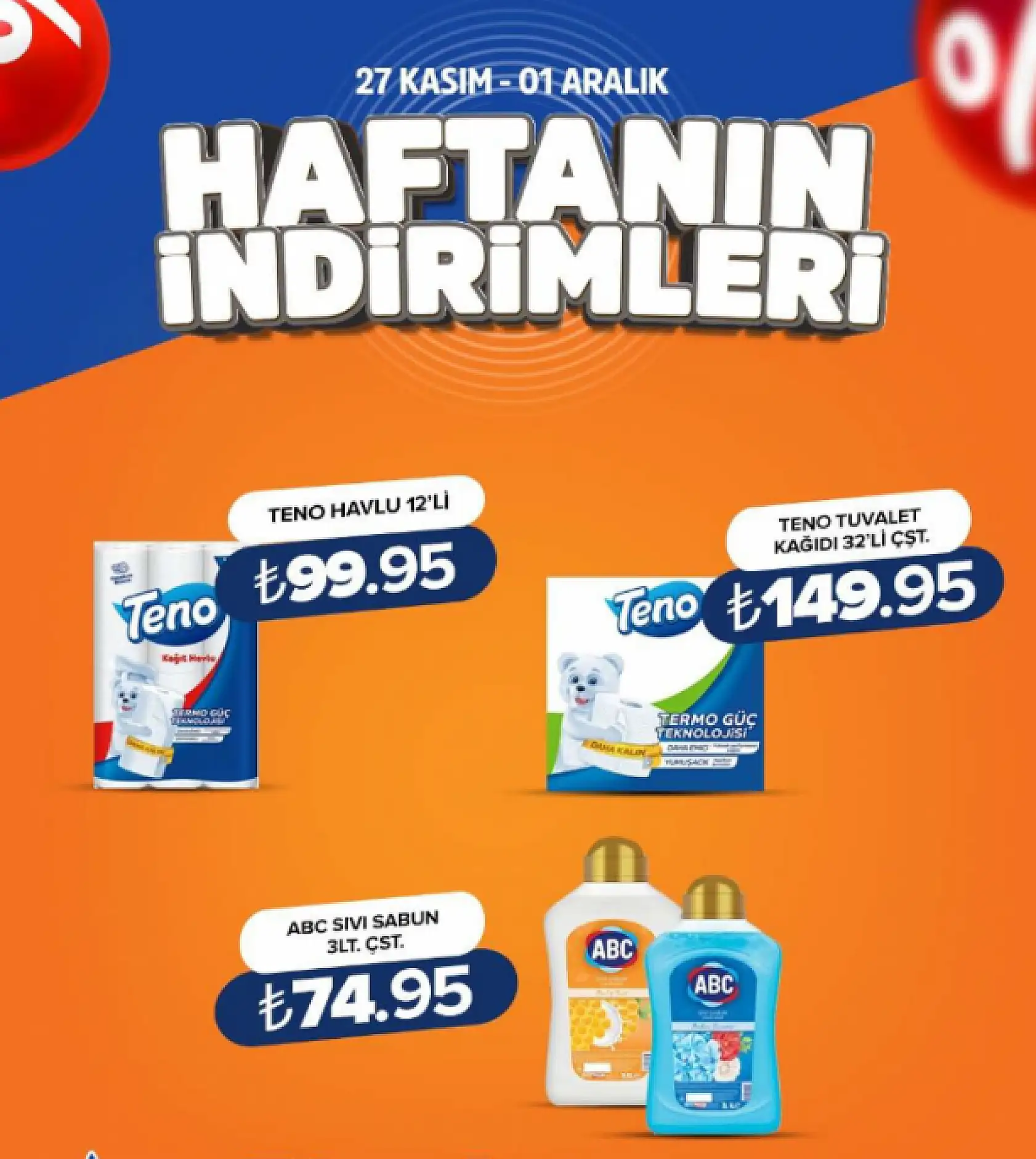 Konya'da çok sayıda şubesi bulunan zincir market kampanyaya gitti: Çok sayıda ürün yarı fiyatına satılacak!