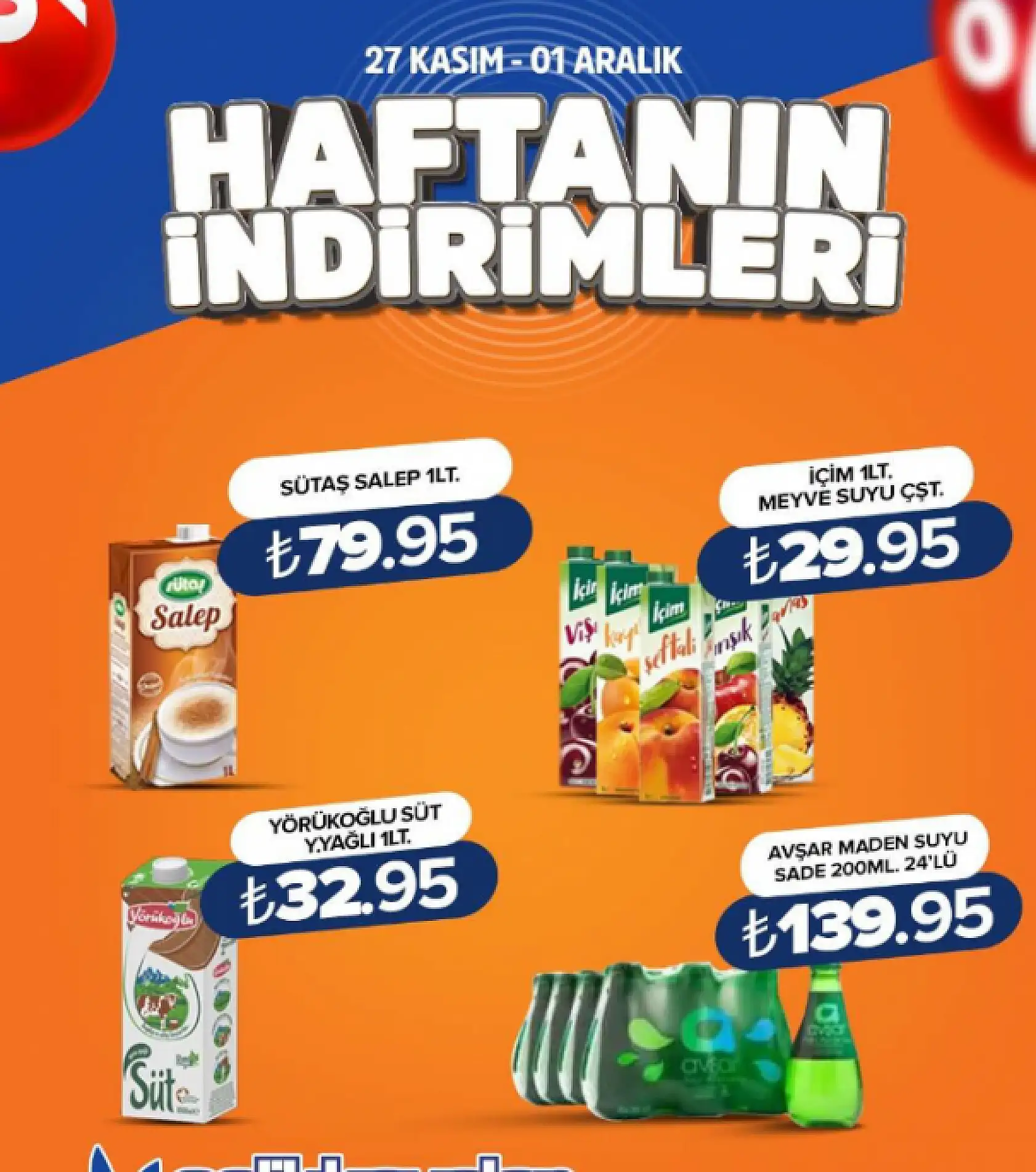 Konya'da çok sayıda şubesi bulunan zincir market kampanyaya gitti: Çok sayıda ürün yarı fiyatına satılacak!