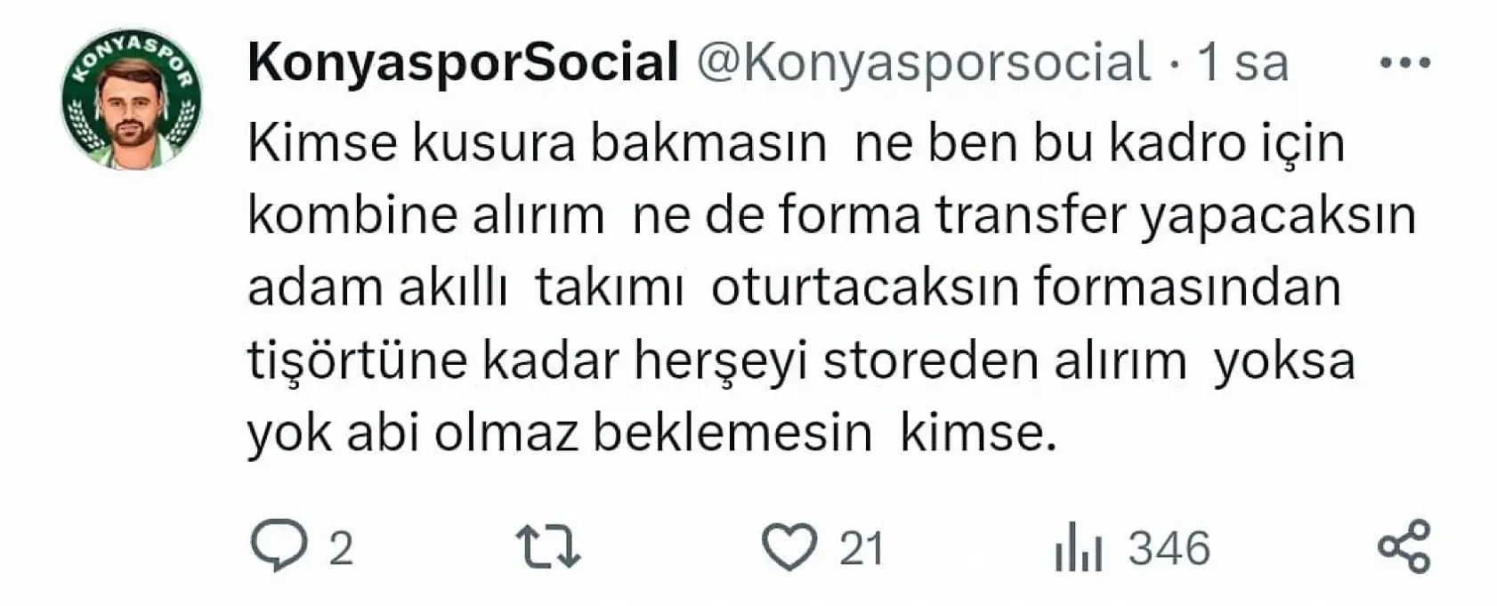 'Bu kadro için Kombine almam!'