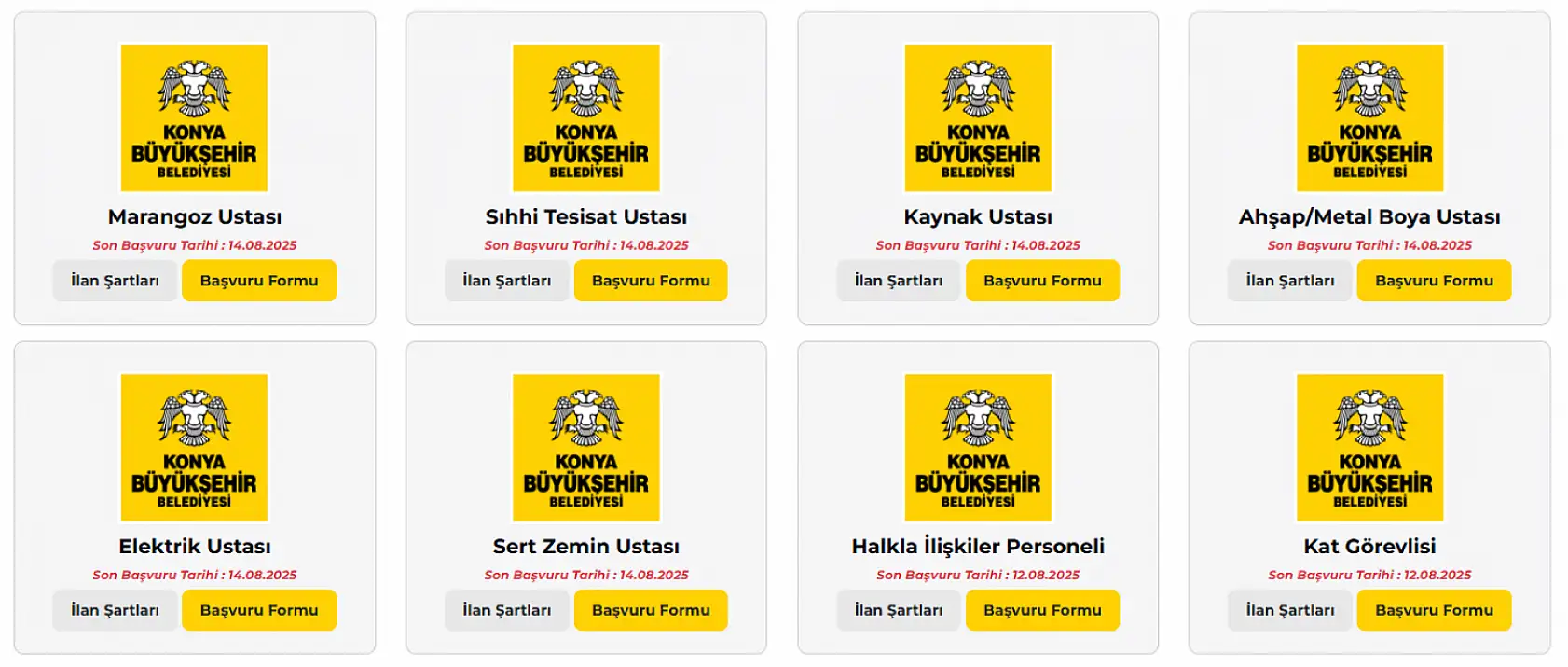 Konya Büyükşehir Belediyesi personel alımı gerçekleştirecek! Yüzlerce kişilik kadro açıldı