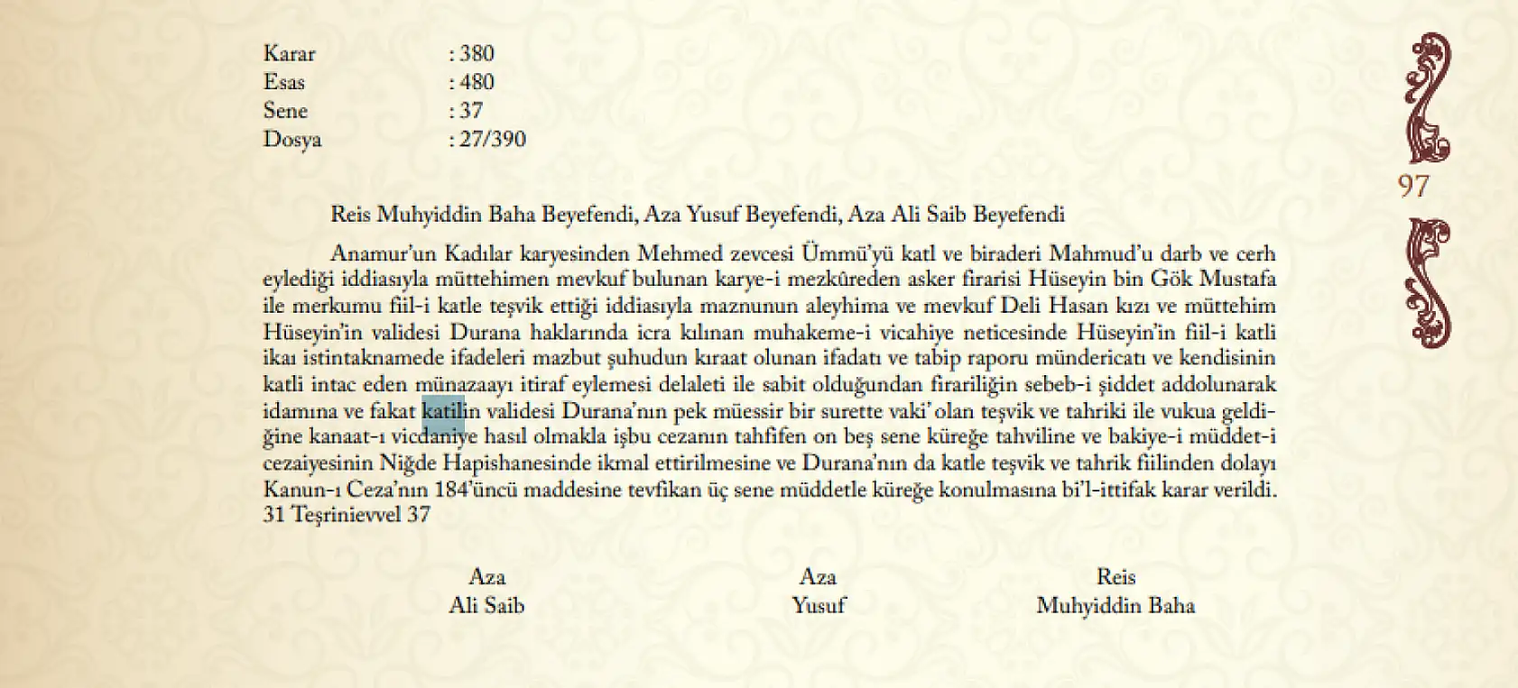 Konya'da sonu darağacında biten hayatlar