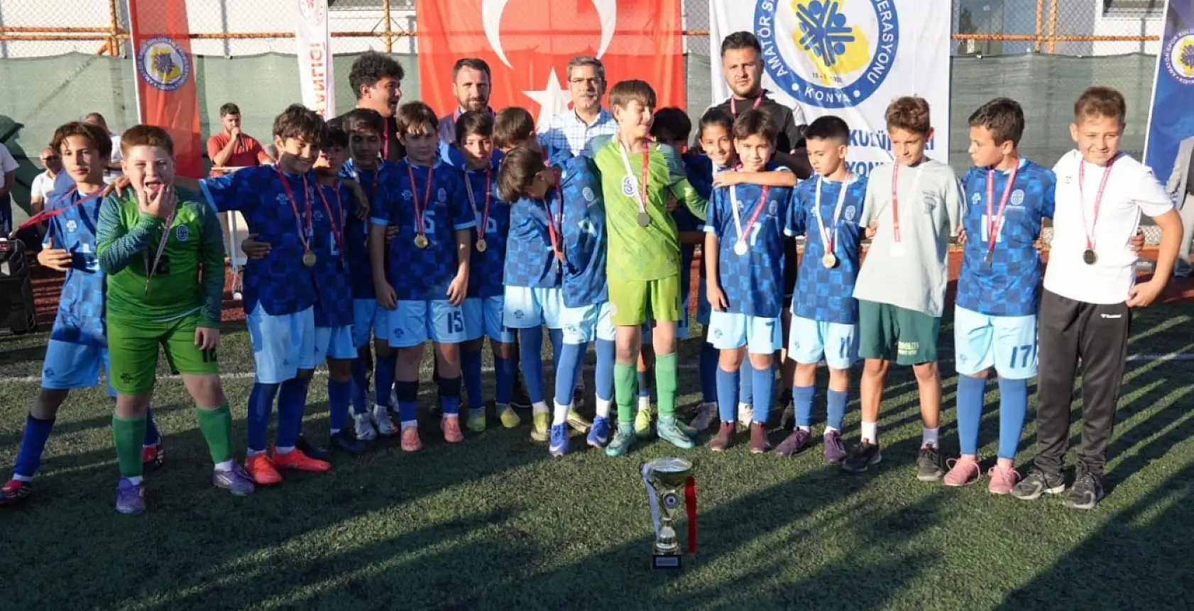 Konya'da U11, U12 ve U13 futbol ligleri şenlik havasında sona erdi: 145 Takım, 528 Maç, 3 Şampiyon
